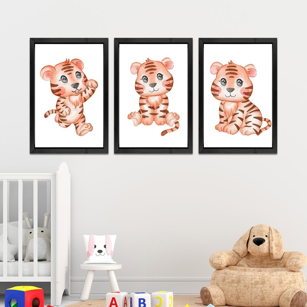 Kids Room Wall Art Frames Set of 3
