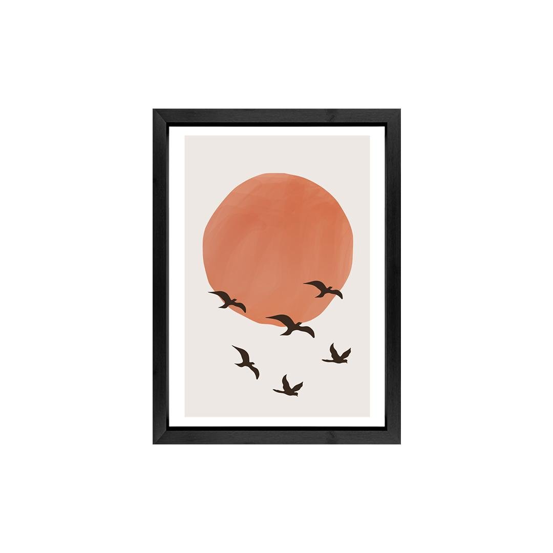 Terracotta Sun Abstract Panels Set of 3