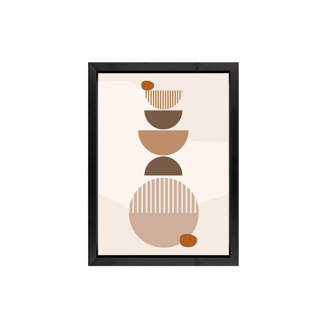 Set of 2 Beige Boho Geometric Wall Art