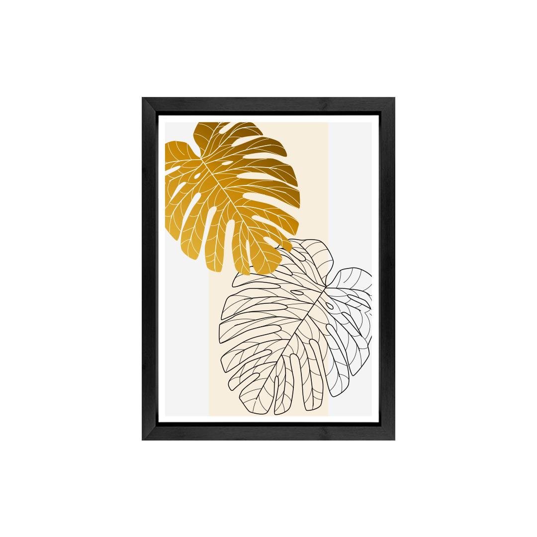 Elegant Monstera Leaf Canvas Wall Art