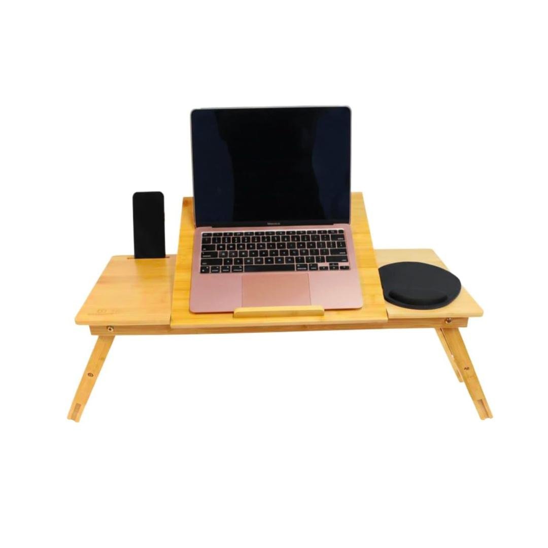 Premium Wooden Laptop Tray Table – Adjustable Foldable Desk