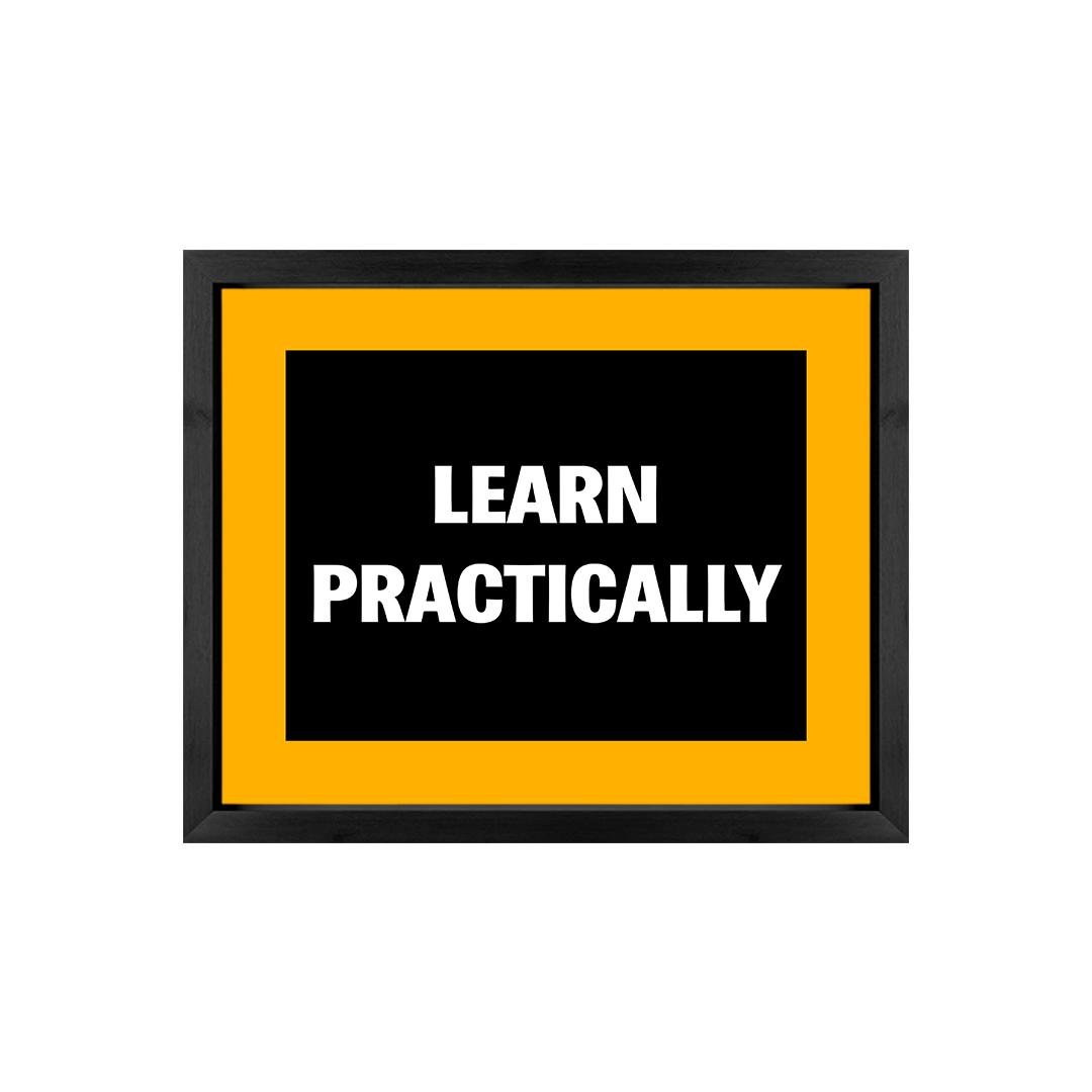 Motivational Business Principles Wooden Wall Art Frame Set